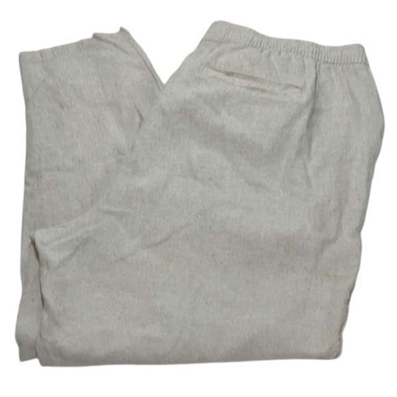 Old Navy Oatmeal Linen Blend Drawstring Pants - Picture 4 of 10